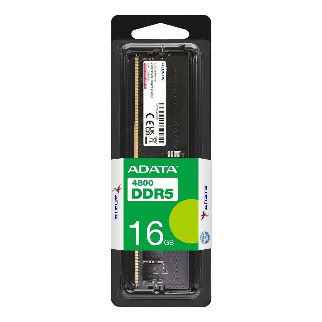 Adata 16GB DDR5 RAM cu Viteză 5600 pentru Desktop (AD5U560016G-S