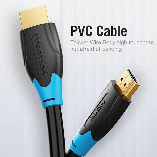 Vention HDMI 2.0 Premium High Speed 4K 60Hz HDR Cable HDMI Male - HDMI Male 12m Black