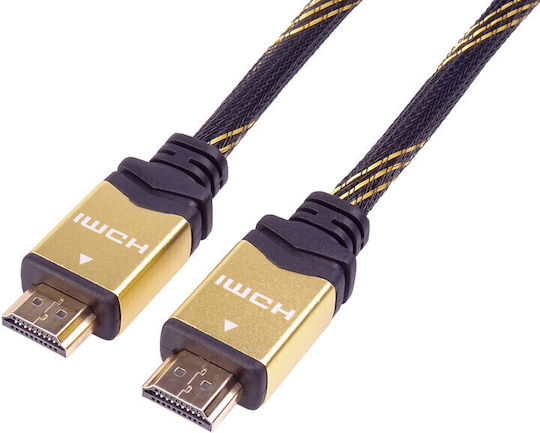 PremiumCord HDMI 1.4 High Speed 1080p 120Hz Cable HDMI male - HDMI male 10m Μαύρο