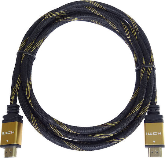 PremiumCord HDMI 1.4 High Speed 1080p 120Hz Cable HDMI male - HDMI male 10m Μαύρο