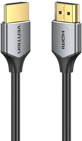 Vention Ultra Thin HDMI 2.0 Premium High Speed 4K 60Hz HDR Cable HDMI Male - HDMI Male 1m Gray