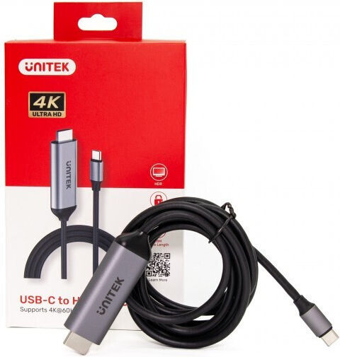 Unitek Cable HDMI male - HDMI male 1.8m Silver