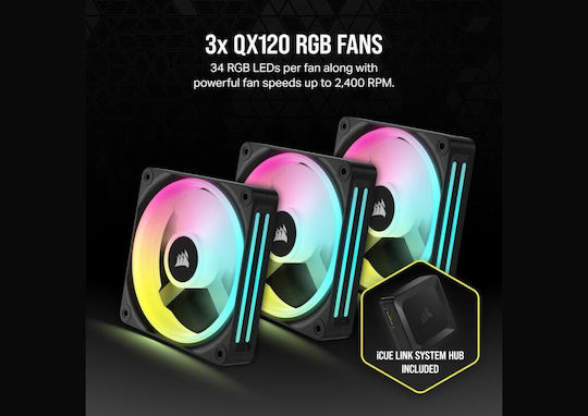 Corsair Hydro X Series Icue Link Xh405i Rgb Комплект за персонализирано охлаждане Stealth Gray за Intel и Amd 1700 / Am4 / Am5