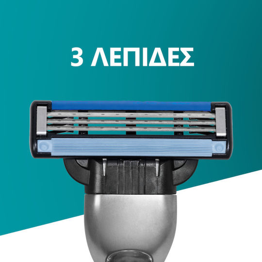 Gillette Mach3 Резервни глави с 3 остриета и лубрикантна лента 5бр