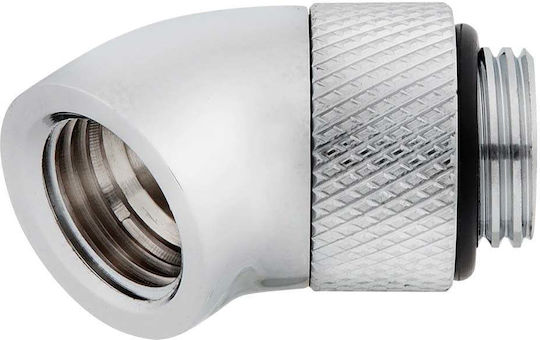 Corsair Hydro X Series 45° Rotary Adapter Twin Pack Fittings Ασημί