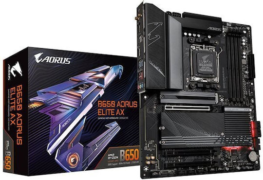 Gigabyte B650 Aorus Elite AX ICE Wi-Fi Motherboard ATX with AMD AM5 Socket