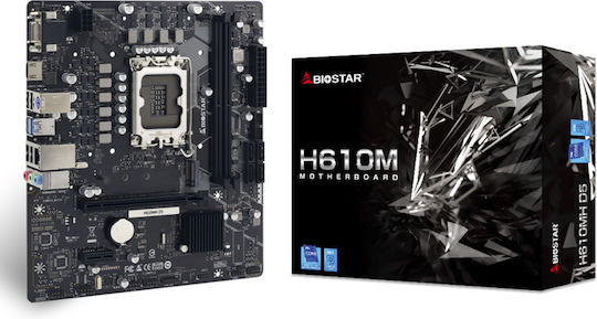 Biostar H610MH D5 Ver. 6.3 Mainboard Micro ATX mit Intel 1700 Sockel