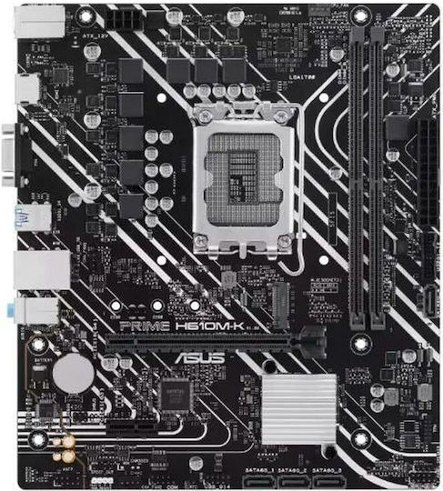 Asus Prime H610M-K Motherboard Micro ATX με Intel 1700 Socket 90MB1GA0-M0EAY0