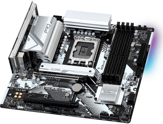 ASRock B760M Pro RS Motherboard Micro ATX με Intel 1700 Socket 90-MXBLH0-A0UAYZ