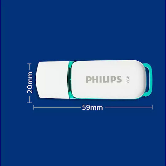 Philips Snow Edition 8ГБ USB 2.0 Стик Зелен