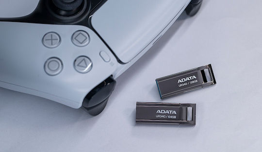 Adata Ur340 64GB USB 2.0 Stick Μαύρο