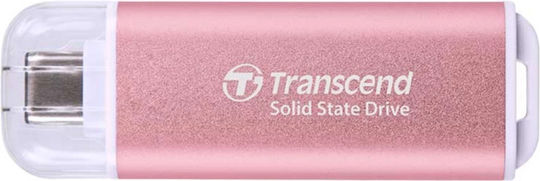 Transcend ESD300P 2TB USB 3.2 SSD Stick με σύνδεση USB-C Ροζ