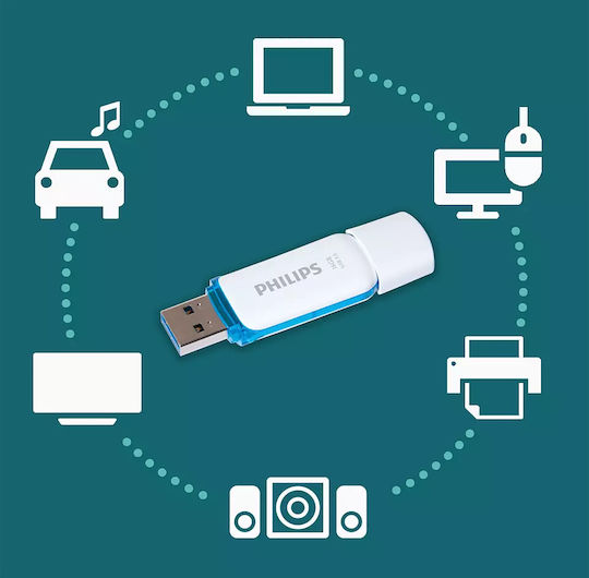 Philips Snow Edition 16GB USB 3.0 Stick Μπλε