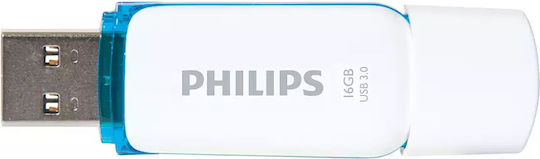 Philips Snow Edition 16GB USB 3.0 Stick Μπλε