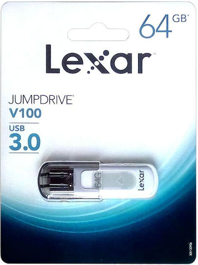 Lexar JumpDrive V100 64GB USB 3.0 Stick Γκρι