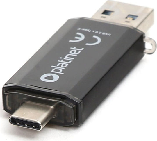 Platinet C-depo 64GB USB 3.2 Stick with connection USB-A & USB-C Black