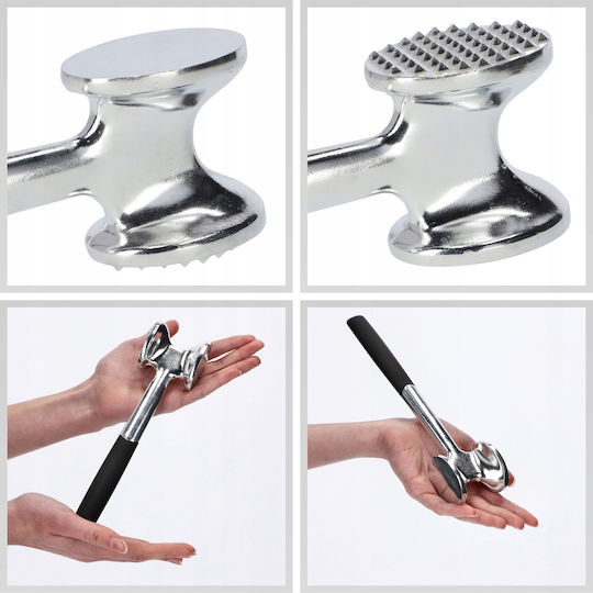 Kadax Meat Tenderizer Double-sided Metal Mallet Sturdy Cutlet Crusher