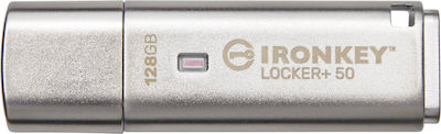 Kingston 128GB USB 2.0 Stick Γκρι