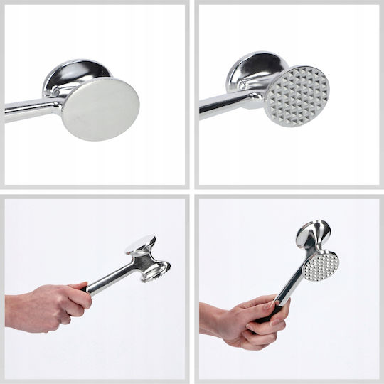 Kadax Meat Tenderizer Double-sided Metal Mallet Sturdy Cutlet Crusher