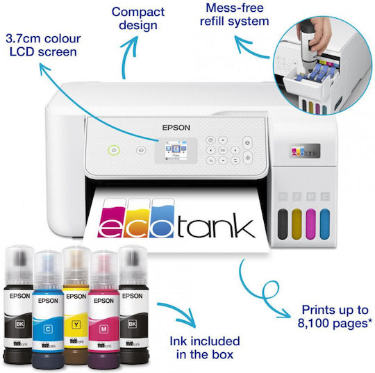 Epson EcoTank L3286 Έγχρωμο Πολυμηχάνημα Inkjet με WiFi και Mobile Print