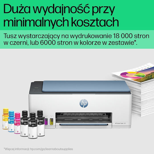 HP Smart Tank 585 Цветен Многофункционален принтер Мастиленоструен
