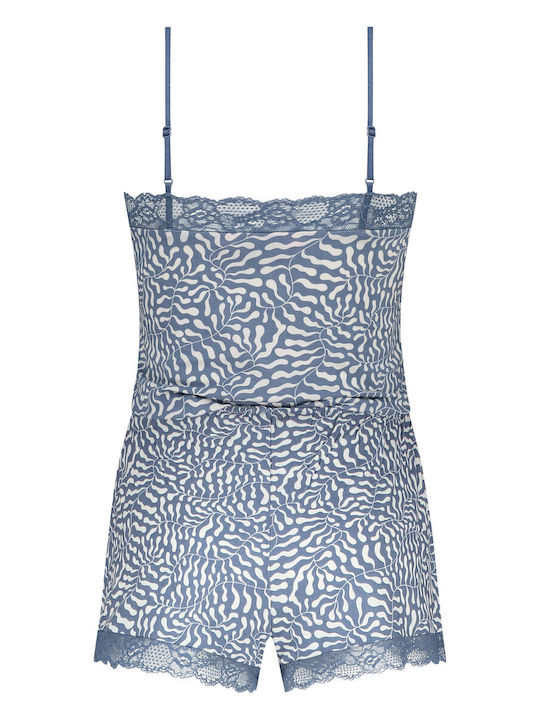 Hunkemöller De vară Pijama de bărbați Blue