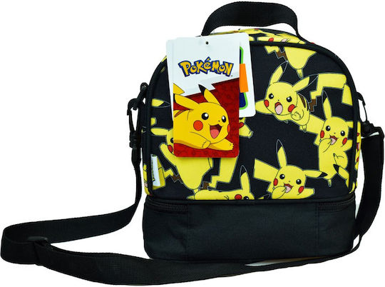 Gim Pokemon Pikachu School Insulated Shoulder Lunch Bag 5lt Multicolour 20 x 15 x 21cm