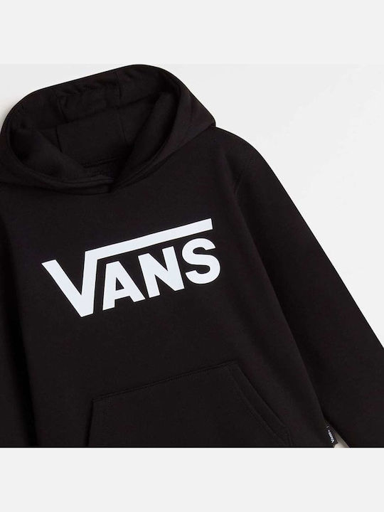 Kids Sweatshirt with Hood and Pockets Black Classic