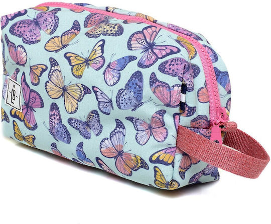 The Lunch Bags Pouch Σχολικό Τσαντάκι Φαγητού Χειρός Πολύχρωμο 20x28cm Butterfly