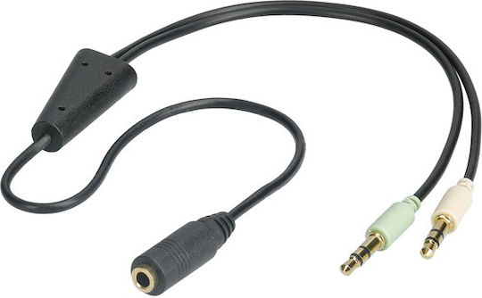 Goobay Μετατροπέας 3.5mm 2x male σε 3.5mm female 1τμχ 48980