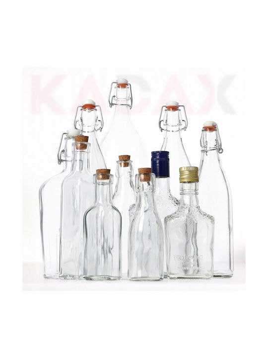 Kadax Μπουκάλι Νερού Γυάλινο με Φελλό Διάφανο 1000ml Kadax Μπουκάλι Νερού Γυάλινο με Φελλό Διάφανο 1000ml