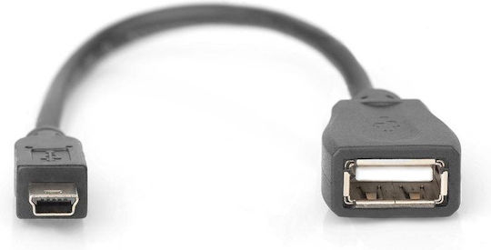 Digitus Μετατροπέας micro USB male σε USB-A female 1τμχ AK-300310-002-S