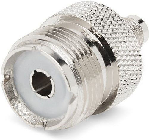 Ultimax V7839 SMA Female to Coaxial Female Converter Silver