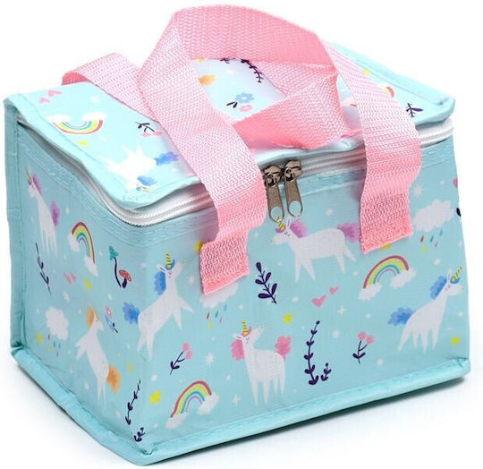 Puckator Unicorn Magic School Insulated Hand Lunch Bag 4lt Turquoise Unicorns 20 x 13 x 17cm