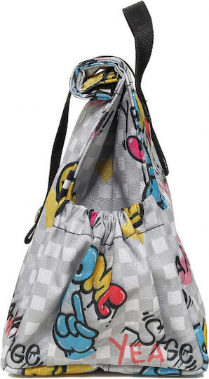 The Lunch Bags Σχολικό Ισοθερμικό Τσαντάκι Φαγητού Χειρός 5lt Graphitti OMG