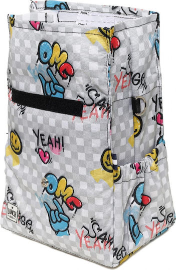 The Lunch Bags Σχολικό Ισοθερμικό Τσαντάκι Φαγητού Χειρός 5lt Graphitti OMG