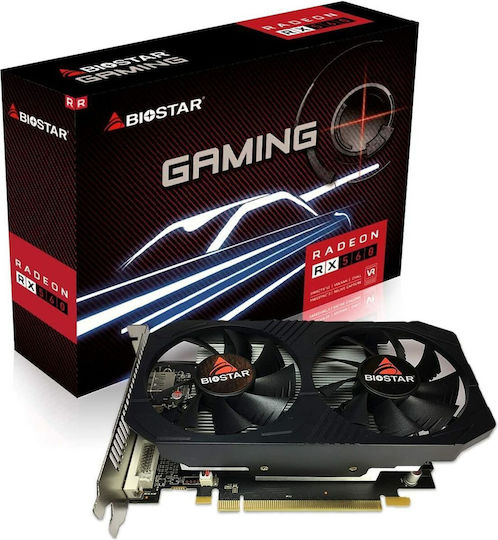 Biostar Radeon RX 560 4GB GDDR5 TBHR1 Κάρτα Γραφικών