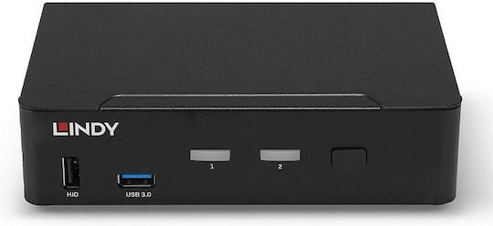 Lindy 39312 KVM & Data Switch με DisplayPort / USB 3.0 / Audio