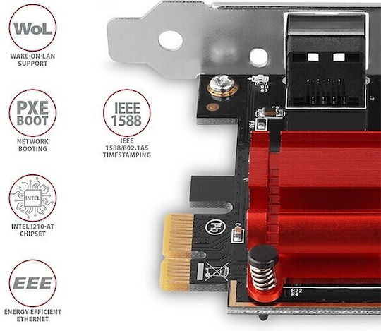 Axagon Placă PCIe cu 1 Port Ethernet