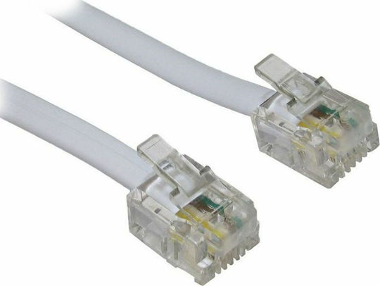 Lineme Wohnung Telefonkabel RJ11 6P4C 7m Gray (12-05031-3)