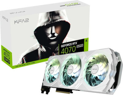 KFA2 GeForce RTX 4070 Super 12GB GDDR6X EX Gamer OC alb Placă Grafică