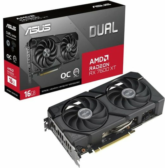 Asus Radeon RX 7600 XT 16GB GDDR6 Dual OC Grafikkarte