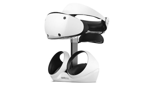 Maxx Tech Ps5 Psvr2 Controller-Ladestation 2 Controller mit LED-Beleuchtung Weiß