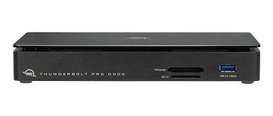 OWC Thunderbolt Pro Dock Thunderbolt 3 Docking Station with DisplayPort 4K PD Ethernet and Support for 2 Monitors Black