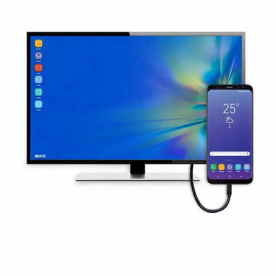 Aten USB-C Докинг Станция с HDMI 4K PD и Свързване на 2 Монитора Сребриста (US3310)