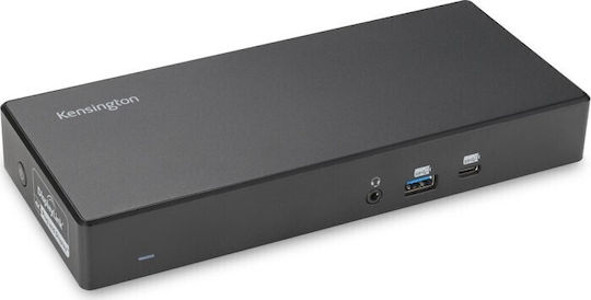 Kensington K33603EU USB-C Docking Station with HDMI/DisplayPort 4K PD Ethernet and Support for 2 Monitors Black