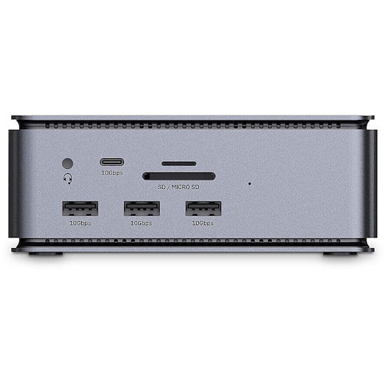 Lindy Dst-pro USB-C / USB-A Docking Station με 4K PD Ethernet Γκρι