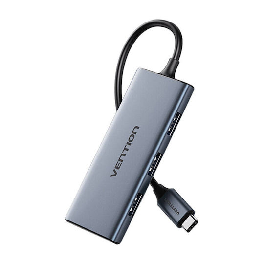 Vention USB-C Docking Station με HDMI 4K PD Γκρι (TOOHB)
