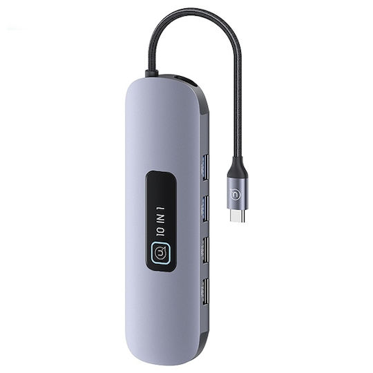 Usams US-SJ644 USB-C Docking Station με HDMI 4K PD Ethernet