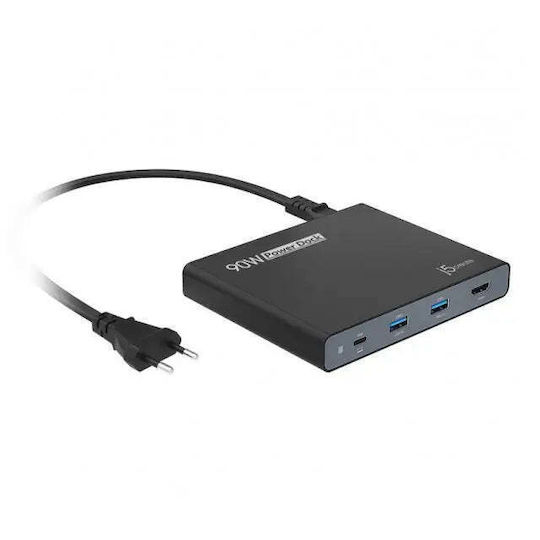 J5 Create USB-C Docking Station mit HDMI 4K PD Schwarz (JCDP392-EN)